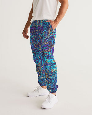 Psychedelic Blue Love Men's Track Pants