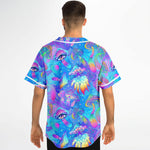 Blue Psychedelic Mushrooms Rave Jersey