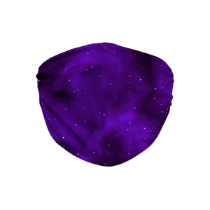 Purple Space Nebula Face Mask