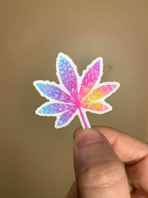 Cute Weed Stickers - Waterproof 420 Pot Leaves