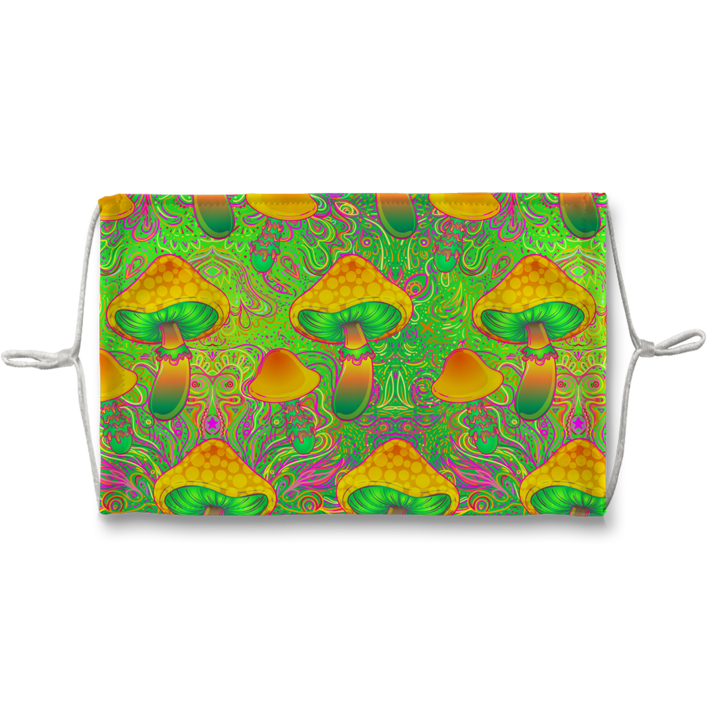 Trippy Psychedelic Mushrooms Face Mask - Mind Gone