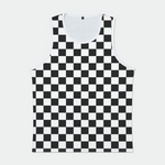 Checkered Rave Mens Binded Tank Top