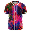 Fire Fractal Abstract Rave Baseball Jersey