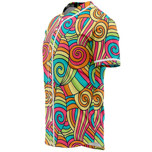 Groovy Pastel Hippie Baseball Jersey