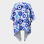 Lucky Evil Eye Draped Kimono