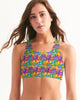 Hippie Stoner Mandala Women's Seamless Sports Bra