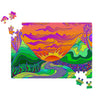Hippie Sunset Jigsaw Puzzle - Trippy Hippie Gift - Mind Gone