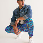 Psychedelic Blue Love Men's Track Pants