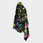 Paint Splatter Draped Kimono Robe