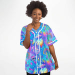 Blue Psychedelic Mushrooms Rave Jersey