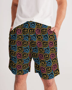 Drippy Smiley Faces Men's Jogger Shorts