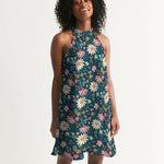 Beautiful Daisy Flowers Women's Halter Dress