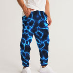 Electric Blue Lightning Men's Track Pants