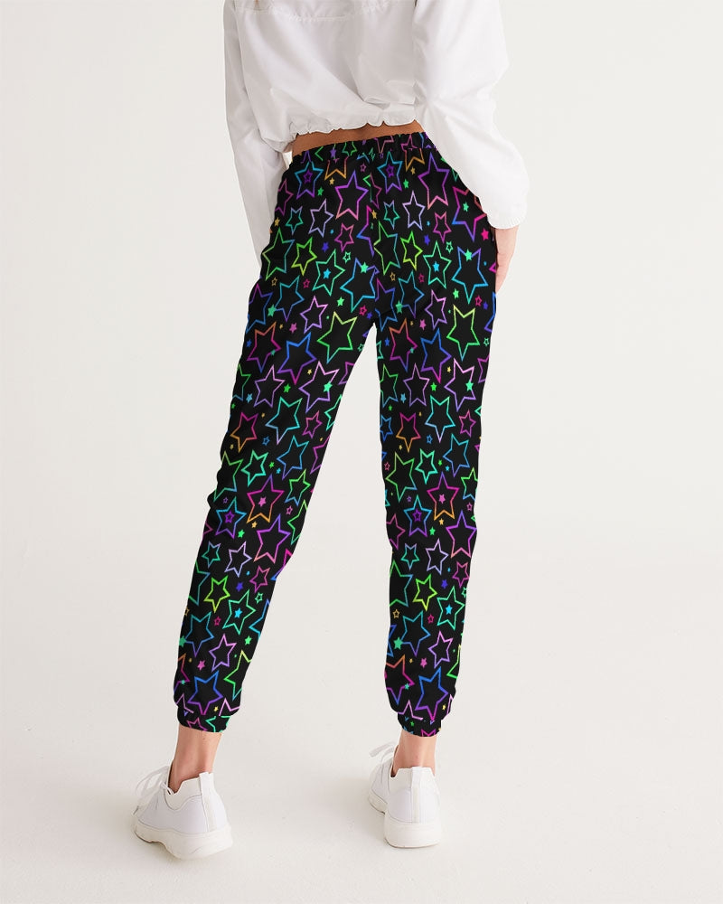 Bright Neon Stars Women's Track Pants