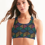 Geometric Hexa Vibes Women's Seamless Sports Bra