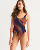 Trippy Fire Flow Women's One-Piece Swimsuit