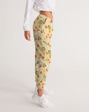 Vintage Hippie Mushrooms Women's Track Pants