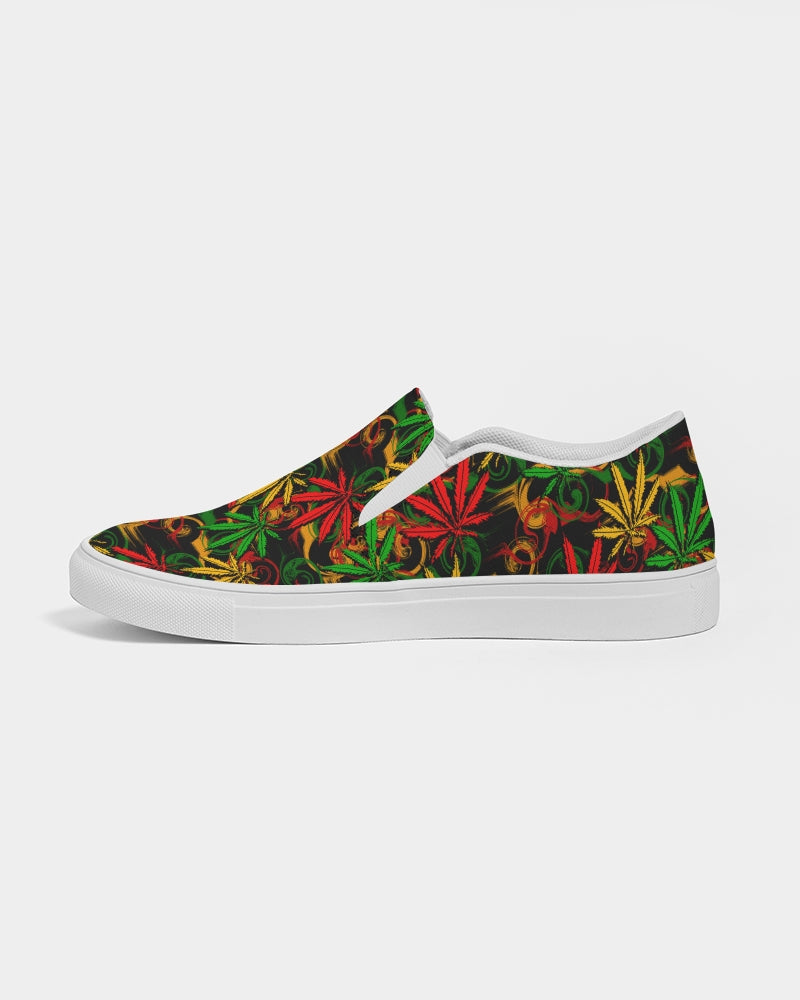 Rasta Ganja Men's Slip-On Canvas Shoe