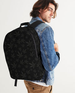 Stoner Marijuana Cannabis Leaves Large Backpack