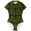 Cannabis Weed Short Sleeve Bodysuit