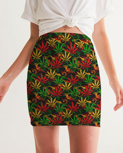 Rasta Ganja Women's Mini Skirt