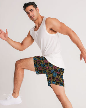 Drippy Smiley Faces Men's Jogger Shorts