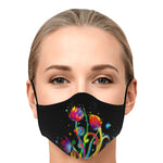 Neon Flowers Face Mask - Mind Gone