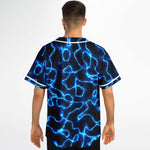 Electric Blue Lightning Festival Rave Jersery