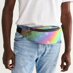 Pastel Rainbow Glitter Crossbody Sling Bag