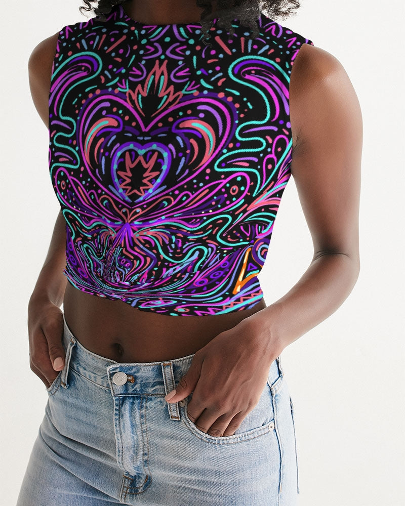 Shamanic Magick Psychedelic Women's Twist-Front Tank