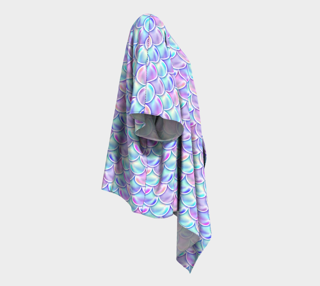 Holographic Mermaid Scales Kimono Robe - Mind Gone