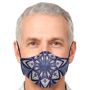 Blue Mandala Face Mask With Filters - Mind Gone