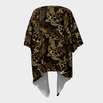 Golden Sea Turtle Kimono Wrap