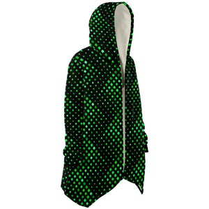 Sour Green Microfleece Psychedelic Rave Cloak