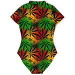 Rastafari Weed Short Sleeve Bodysuit