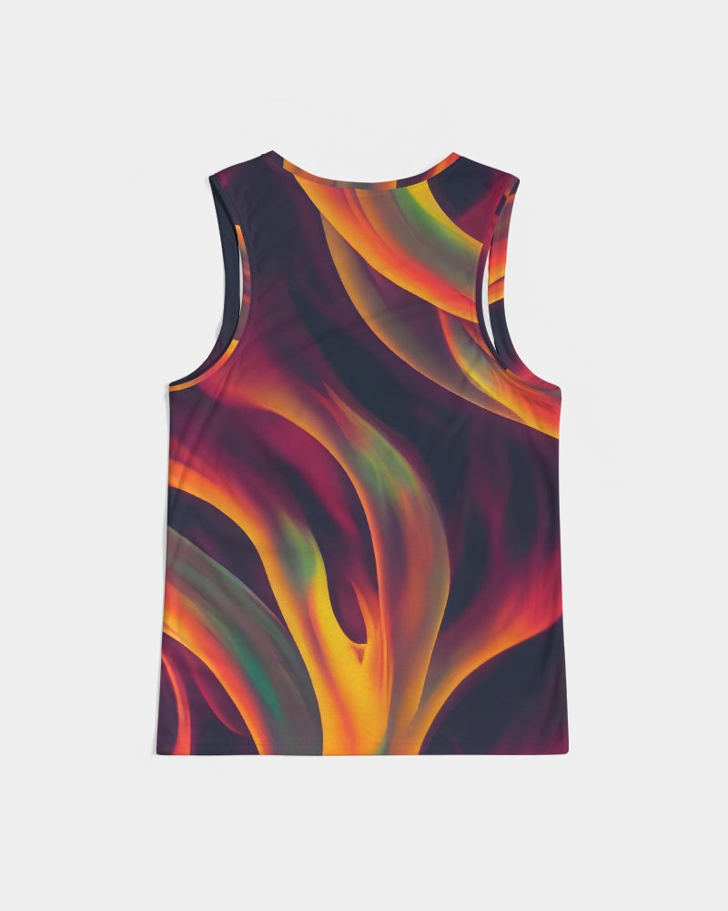 Trippy Fire Flow Men's Sports Tank