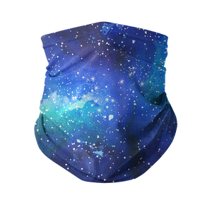 Blue Space Abstract Neck Gaiter