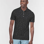 Dark Geometric Visions Men's Slim Fit Short Sleeve Polo