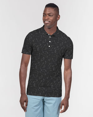 Dark Geometric Visions Men's Slim Fit Short Sleeve Polo