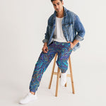 Psychedelic Blue Love Men's Track Pants