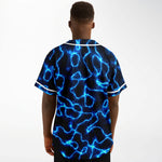 Electric Blue Lightning Festival Rave Jersery