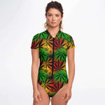 Rastafari Weed Short Sleeve Bodysuit