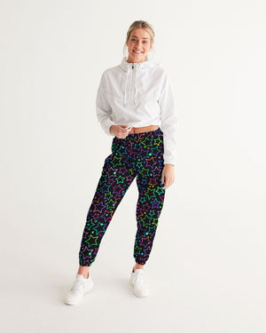 Bright Neon Stars Women's Track Pants