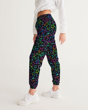 Bright Neon Stars Women's Track Pants