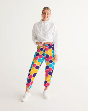 Colorful Honeycomb Women's Track Pants