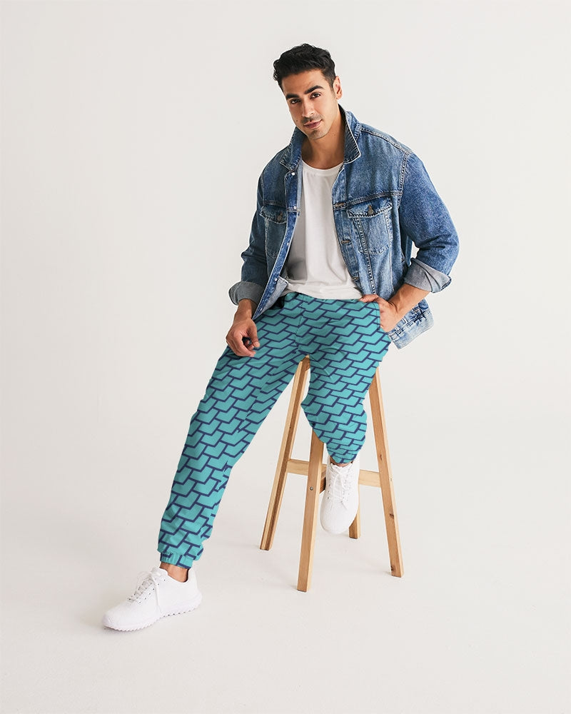 Trippy Teal Trance Men's Track Pants