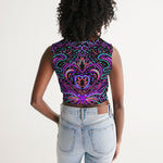 Shamanic Magick Psychedelic Women's Twist-Front Tank