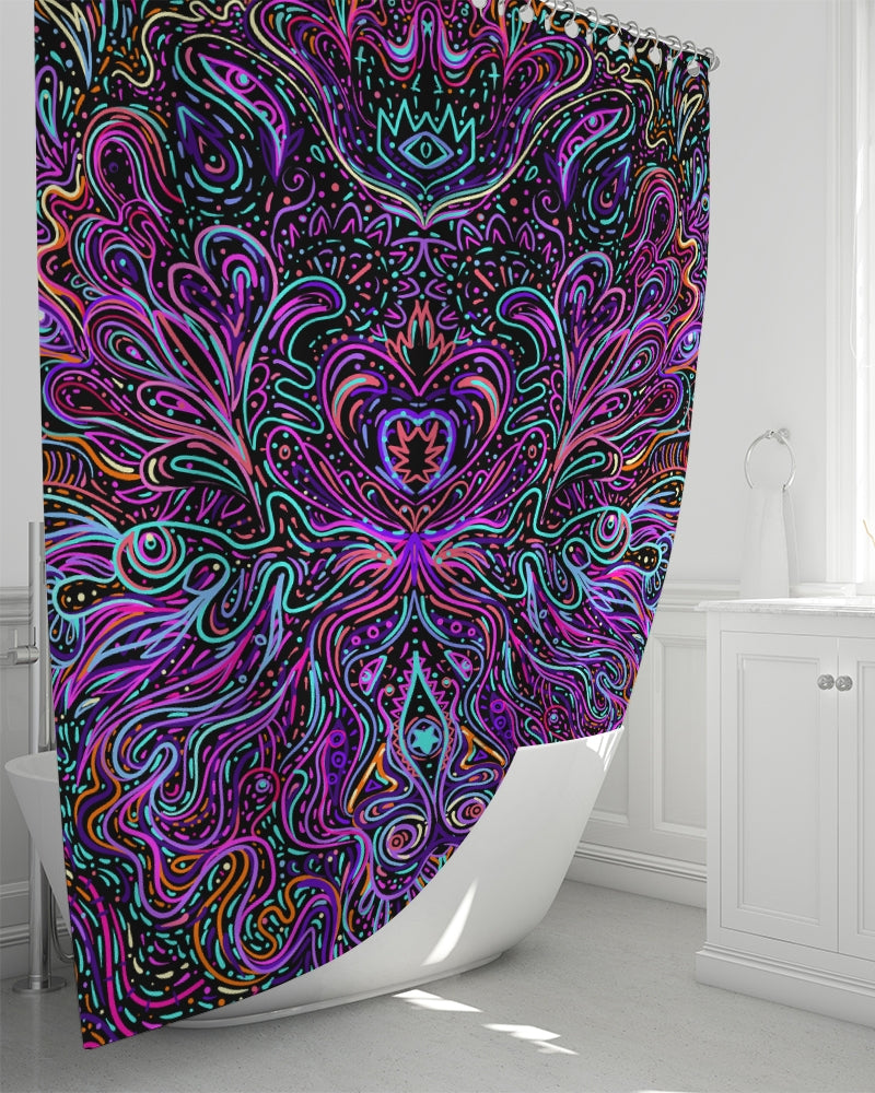 Shamanic Magick Psychedelic Shower Curtain