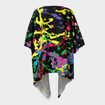 Paint Splatter Draped Kimono Robe