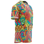 Groovy Pastel Hippie Baseball Jersey